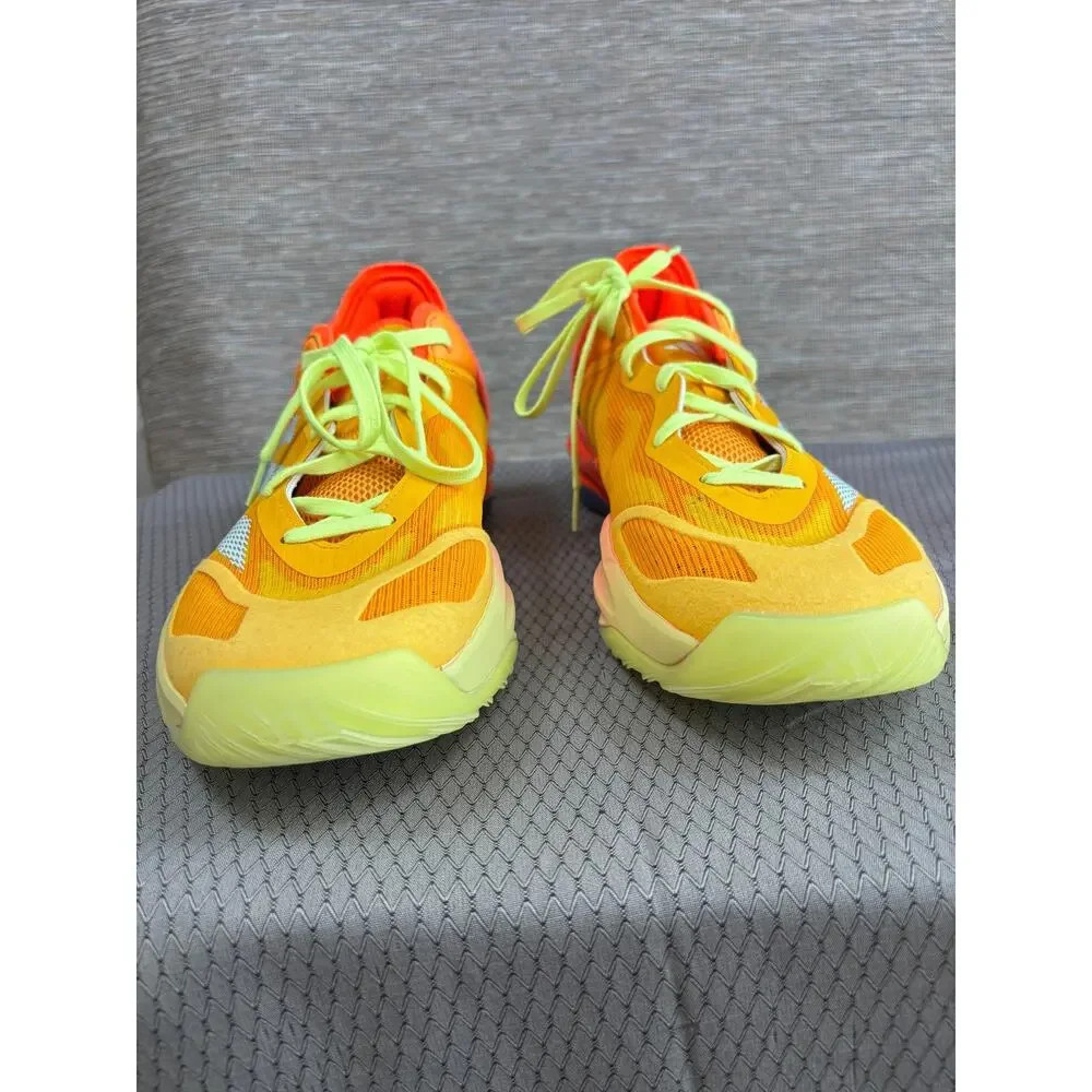 Adidas Adizero Shoes Mens Size 11 Neon Multicolor Basketball Sneakers IF4597